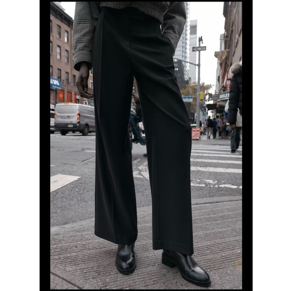 NWT Zara High-waisted Wide Leg Pants - Picture 2 of 8